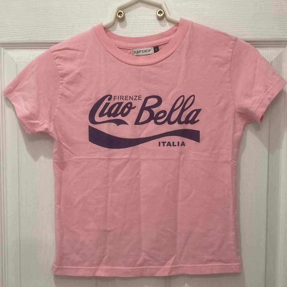 Rapshop Ciao Bella Italia Pink Purple T Shirt